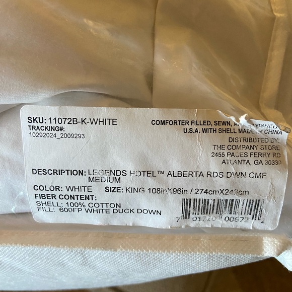The Company Store Legends Hotel Alberta Down Comforter, Medium Warmth - Picture 3 of 4